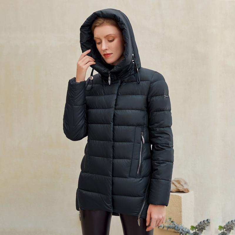 Women warm hooded winter coat women