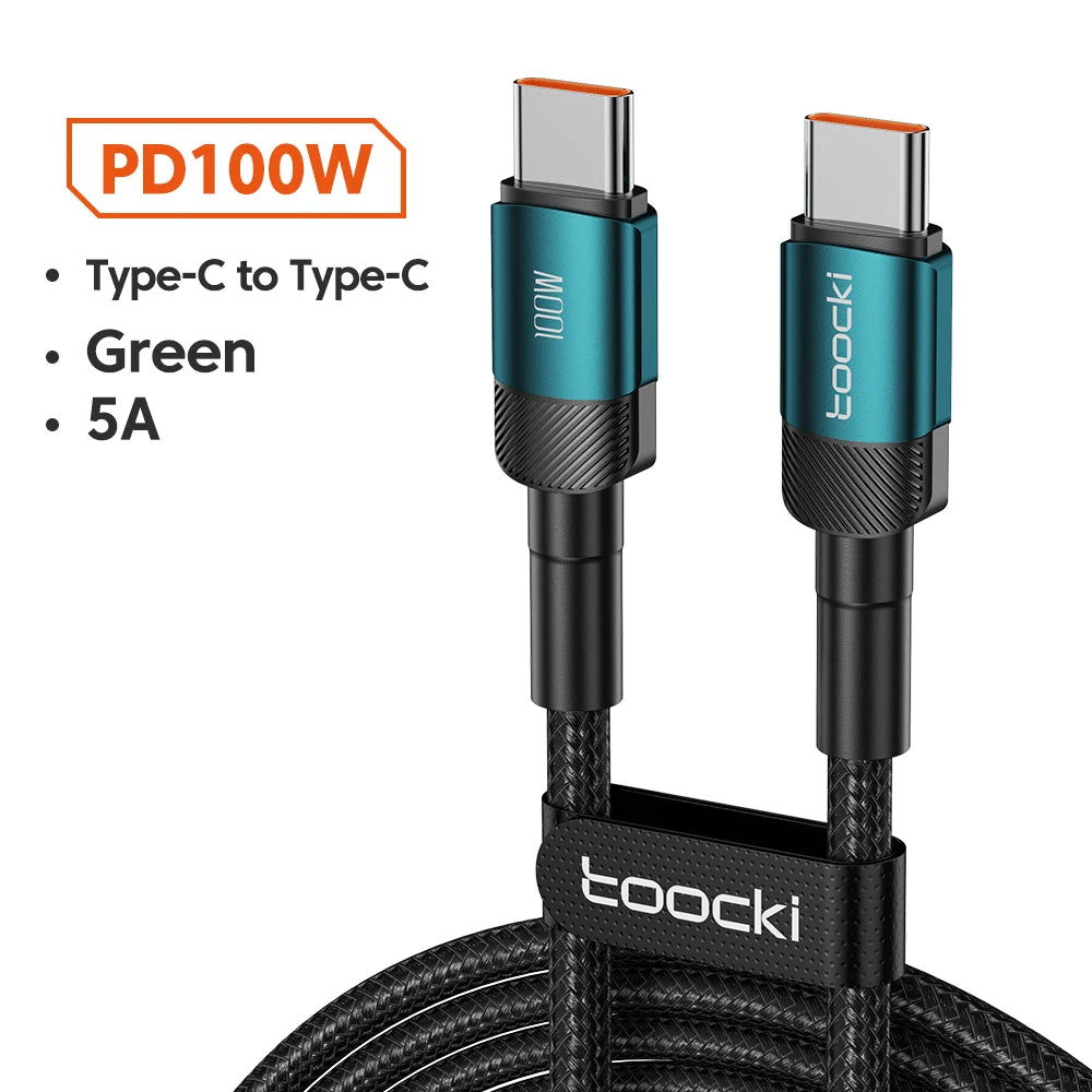 Toocki 100W Type C to USB C Cable PD 3.0
