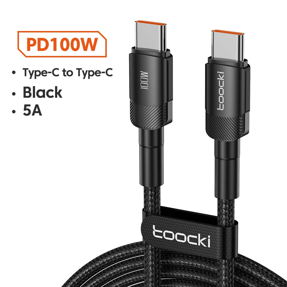 Toocki 100W Type C to USB C Cable PD 3.0