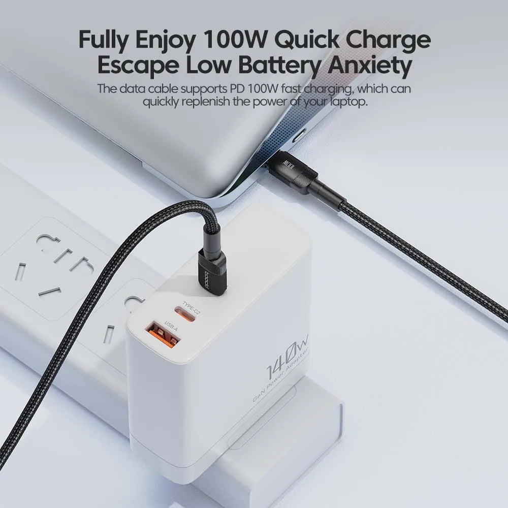 Toocki 100W Type C to USB C Cable PD 3.0